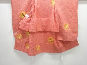 本総絞り糸巻き模様刺繍子供着物